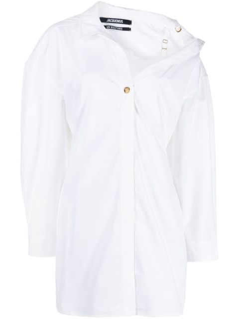 Jacquemus La Mini Robe Chemise shirt dress - White - zdjęcie produktu nr 1