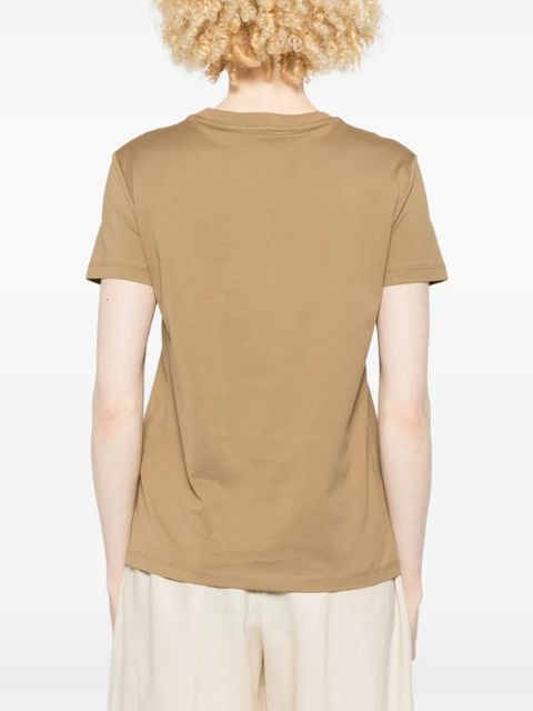 Max Mara logo-detail T-shirt - Brown