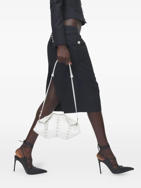 Alexander McQueen Manta lace-up clutch bag - White - zdjęcie produktu nr 2