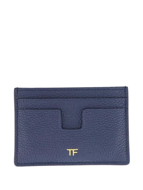TOM FORD grained-leather wallet - Blue - zdjęcie produktu nr 1