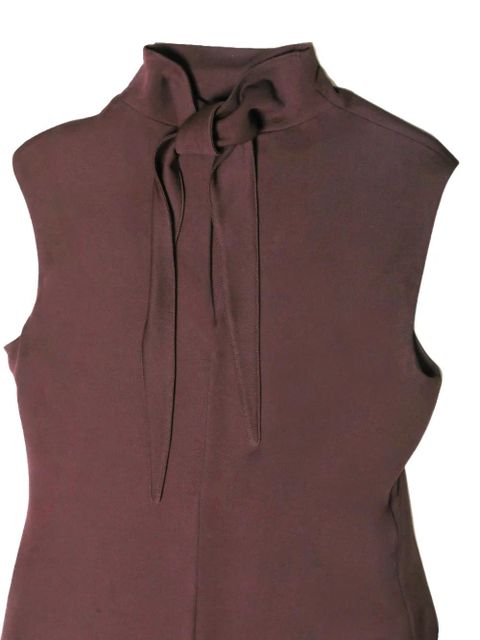 Jil Sander layered sleeveless maxi dress - Brown