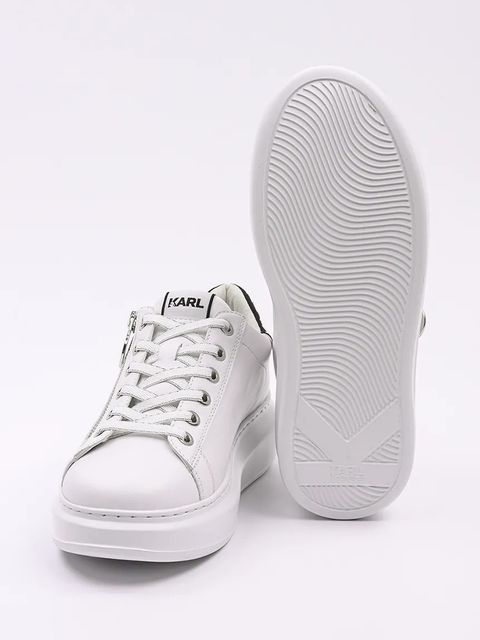 Karl Lagerfeld sneakersy skórzane KAPRI kolor biały KL62527F