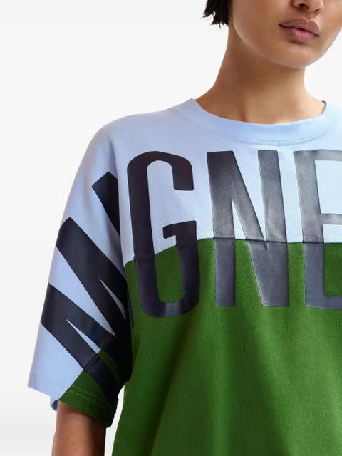 Essentiel Antwerp lettering-print T-shirt - Green