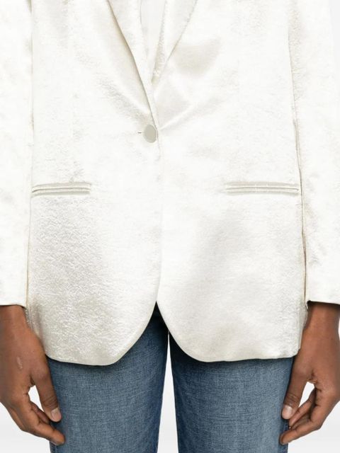 Alysi single-breasted blazer - White