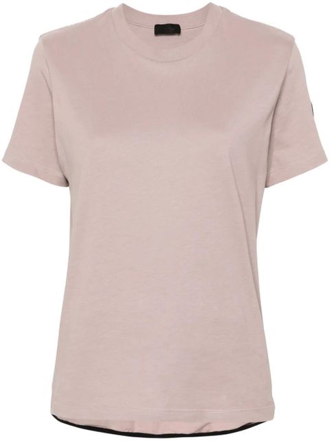 Moncler plissé-panel T-shirt - Pink - zdjęcie produktu nr 1