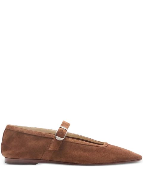 Le Monde Beryl almond-toe buckle ballet flats - Brown - zdjęcie produktu nr 1