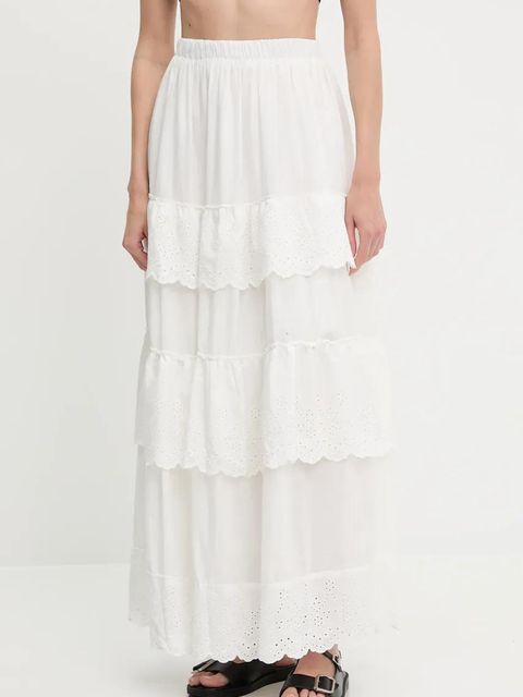 Answear.LAB spódnica kolor biały maxi rozkloszowana - zdjęcie produktu nr 1