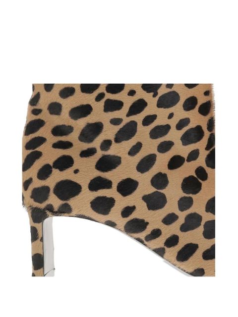 KHAITE 55mm leopard-print ankle boots - Brown - zdjęcie produktu nr 2
