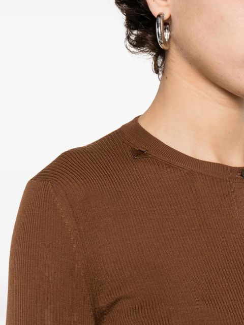 Prada buttoned cardigan - Brown