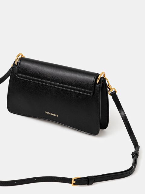 Coccinelle torebka skórzana kolor czarny E5.SSK.27.01.01