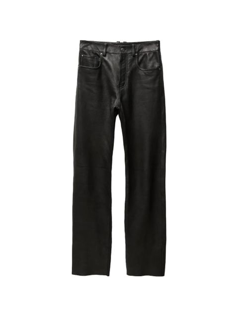 Versace leather trousers - Black - zdjęcie produktu nr 1