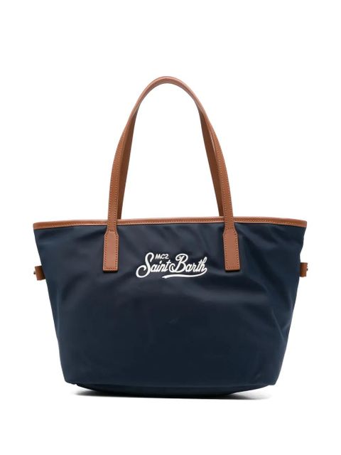 MC2 Saint Barth embroiderd-logo tote bag - Blue - zdjęcie produktu nr 1