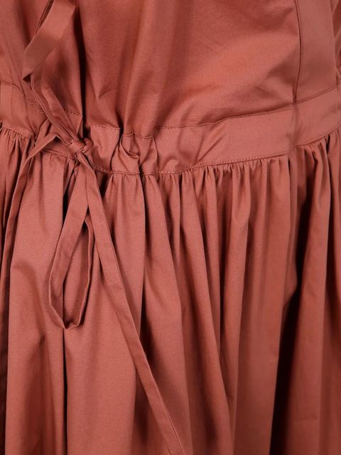 TWINSET tie-detail wrap dress - Brown