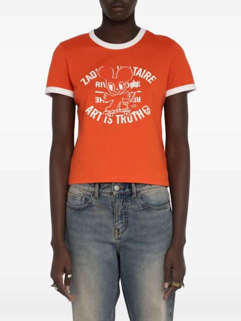 Zadig&Voltaire Woos Ringer graphic T-shirt - Orange