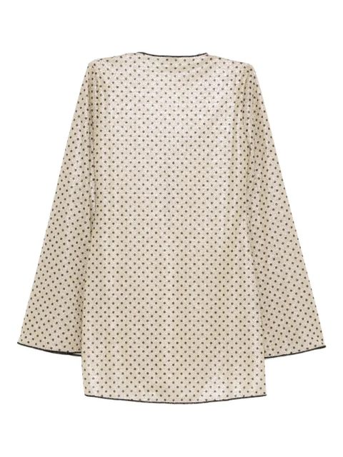 Oséree polka-dot rose-detail beachwear - Neutrals - zdjęcie produktu nr 2