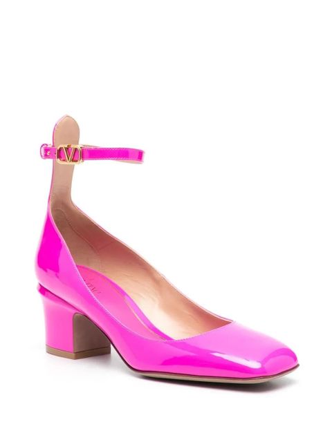 Valentino Garavani Tan-Go 60mm patent-leather pumps - Pink