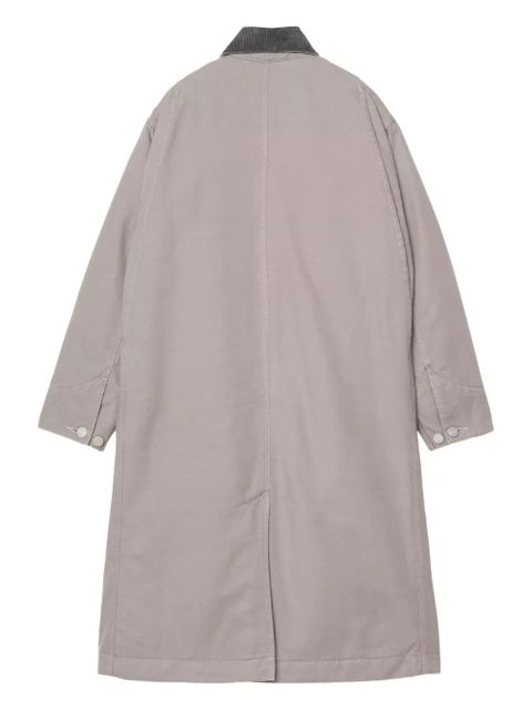 Carhartt WIP corduroy-collar button coat - Grey - zdjęcie produktu nr 2