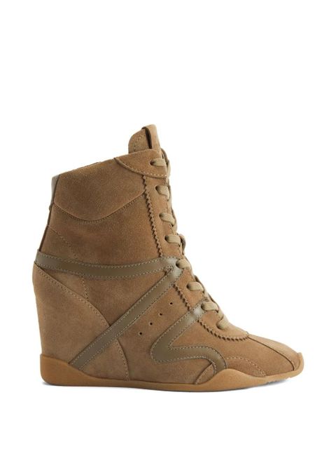Giuseppe Zanotti Top Wedge lace-up sneakers - Brown - zdjęcie produktu nr 1