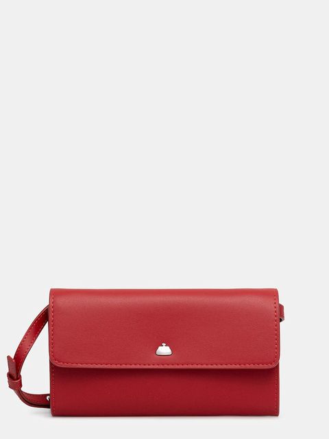 Weekend Max Mara torebka skórzana PEGASO kolor czerwony 2615711034600 - zdjęcie produktu nr 1