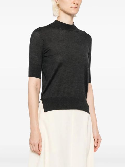 Jil Sander crew-neck top - Grey