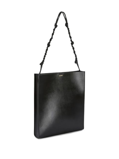 Jil Sander Tangle knotted strap embossed logo shoulder bag - Black - zdjęcie produktu nr 2