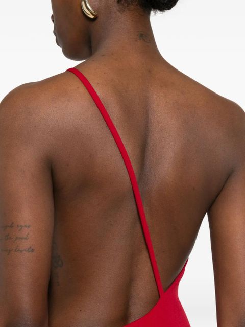 Solace London Alexandra one-shoulder maxi dress - Red