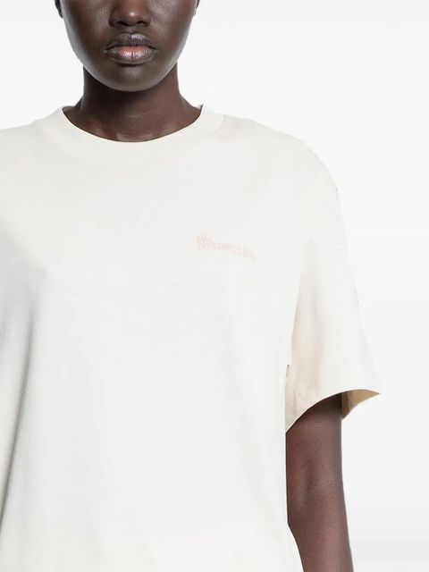 Moncler Grenoble logo-embroidered T-shirt - Neutrals - zdjęcie produktu nr 2