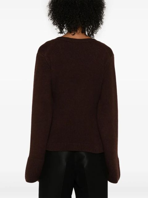 KHAITE Scarlet cardigan - Brown