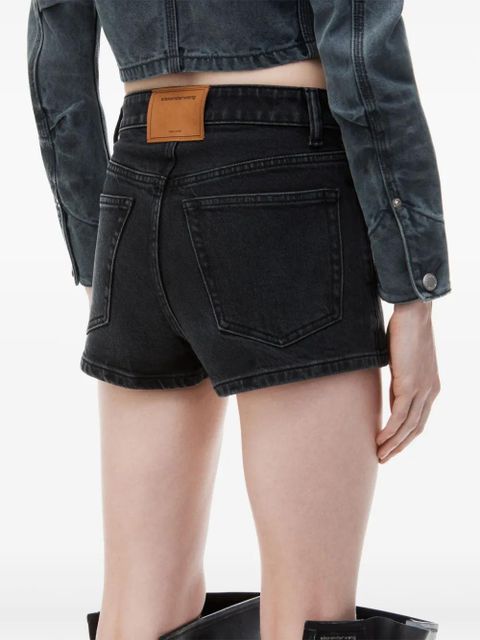 Alexander Wang mid-rise denim skort - Black