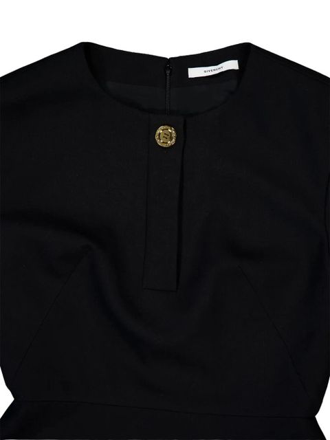 Givenchy button-fastening pocket mini dress - Black