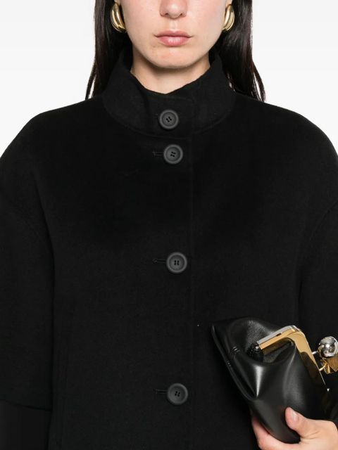 Max Mara button-fastening short-sleeved jacket - Black