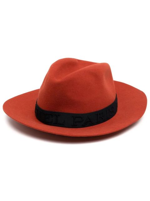 Maison Michel Henrietta ribbon-trim hat - Orange - zdjęcie produktu nr 1