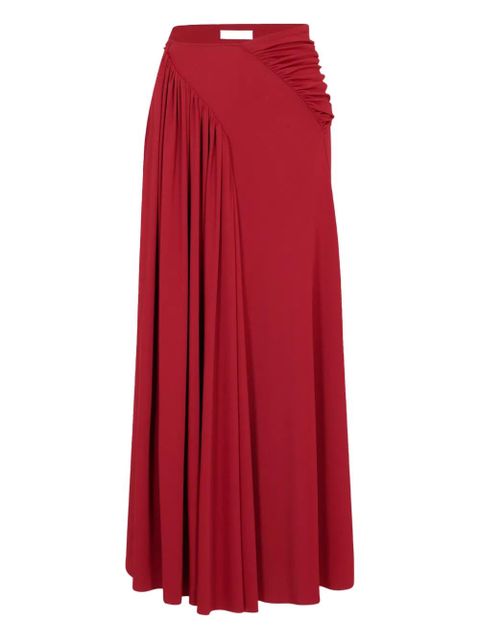 Rabanne ruched maxi skirt - Red - zdjęcie produktu nr 1
