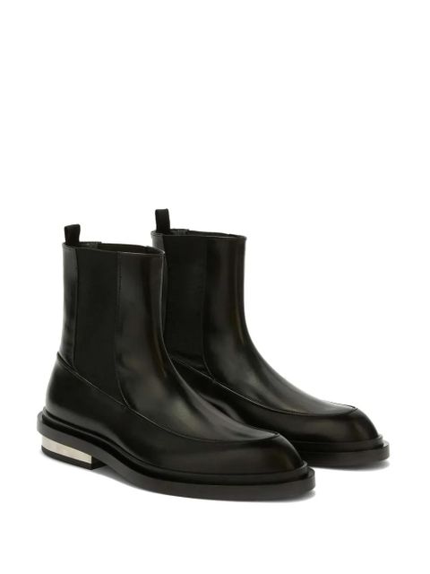 Jil Sander leather Chelsea boots - Black