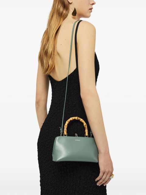 Jil Sander mini Goji Bamboo leather tote bag - Green - zdjęcie produktu nr 2