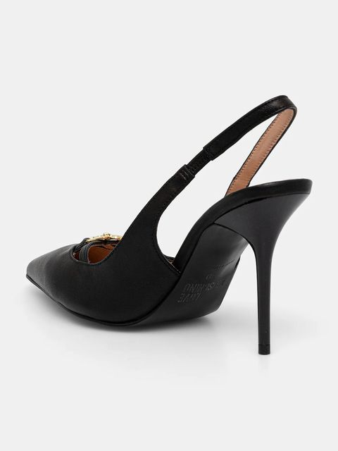 Love Moschino szpilki skórzane kolor czarny JA10309G1NIA0000