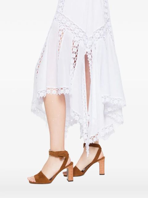 Charo Ruiz Ibiza Blossel asymmetric-hem midi dress - White