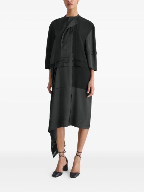 LEMAIRE asymmetrical pleated blouse dress - Black - zdjęcie produktu nr 2