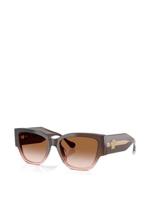 Versace Eyewear geometric-frame sunglasses - Brown - zdjęcie produktu nr 2