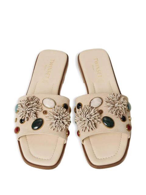 TWINSET stone-embellished sandals - Neutrals - zdjęcie produktu nr 2