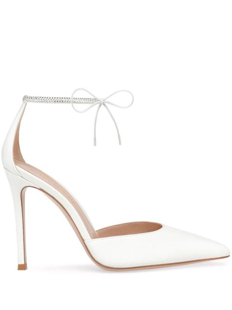 Gianvito Rossi Montecarlo D'Orsay 105mm pumps - White - zdjęcie produktu nr 1