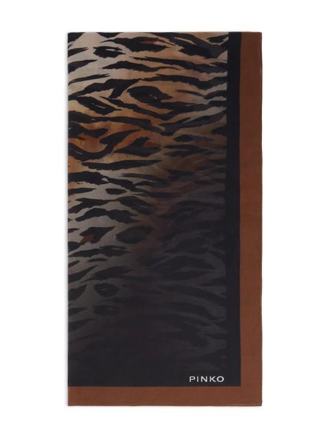 PINKO animal-print scarf - Black - zdjęcie produktu nr 1