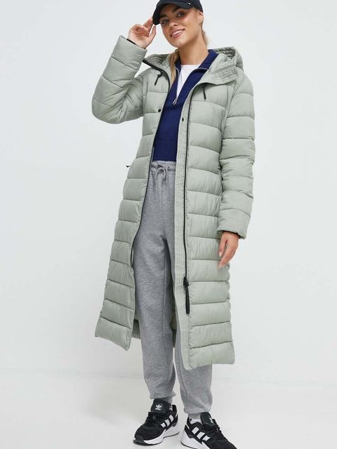 Didriksons kurtka damska kolor zielony zimowa - zdjęcie produktu nr 1