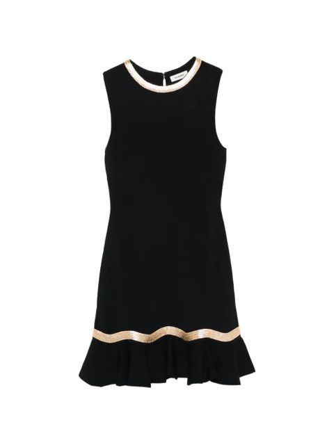 SANDRO ruffled-hem knitted dress - Black - zdjęcie produktu nr 1
