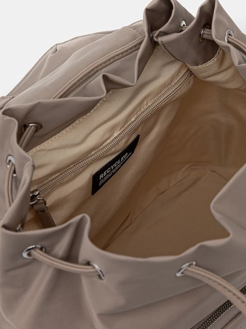 Marc O'Polo plecak damski kolor beżowy mały gładki 5000009130