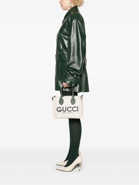 Gucci small logo-print tote bag - Neutrals - zdjęcie produktu nr 2