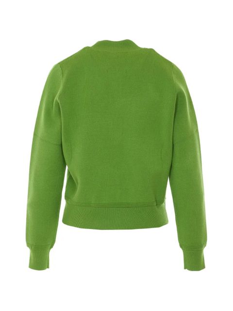 Essentiel Antwerp embroidered knitted bomber jacket - Green - zdjęcie produktu nr 2