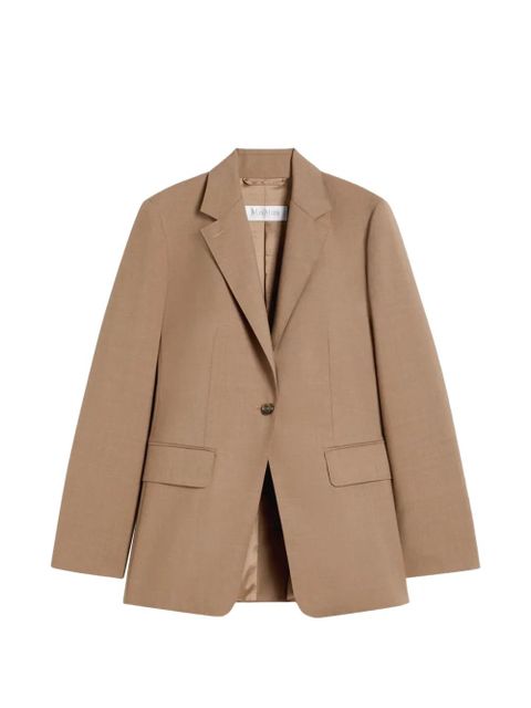 Max Mara notch-lapel single-breasted blazer - Brown - zdjęcie produktu nr 1