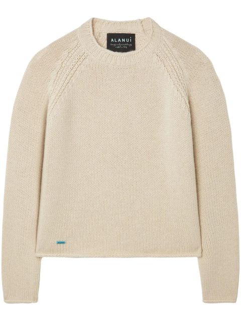 Alanui cashmere-cotton jumper - Neutrals - zdjęcie produktu nr 1