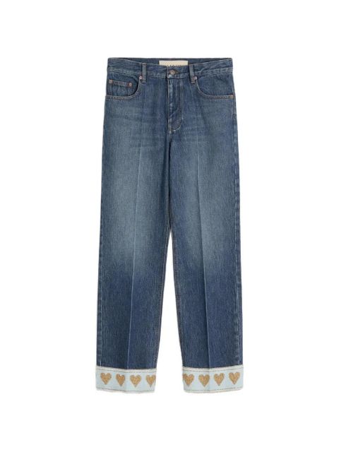 Valentino Garavani high-waisted boyfriend jeans - Blue - zdjęcie produktu nr 1